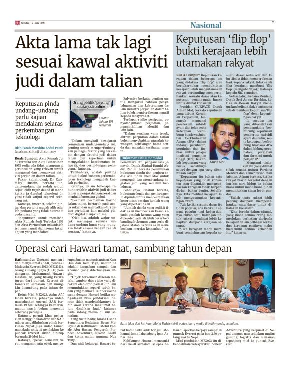 Berita Harian - 17/06/2023