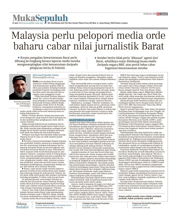 Berita Harian - 22/10/2023