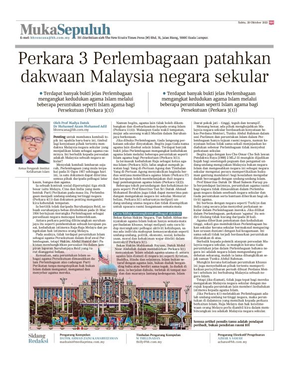 Berita Harian - 28/10/2023