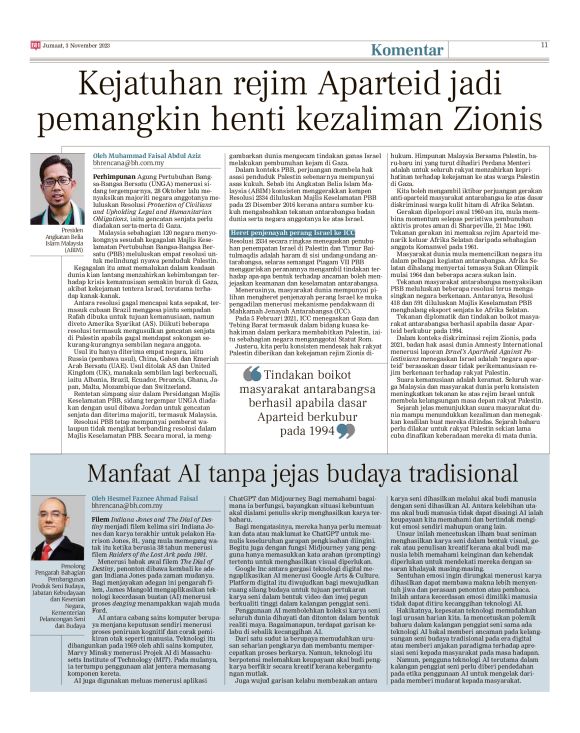 Berita Harian - 03/11/2023