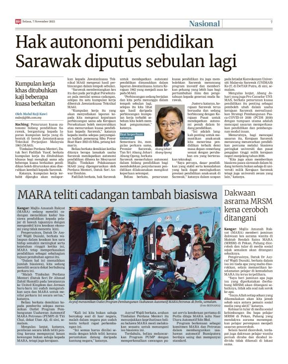 Berita Harian - 07/11/2023