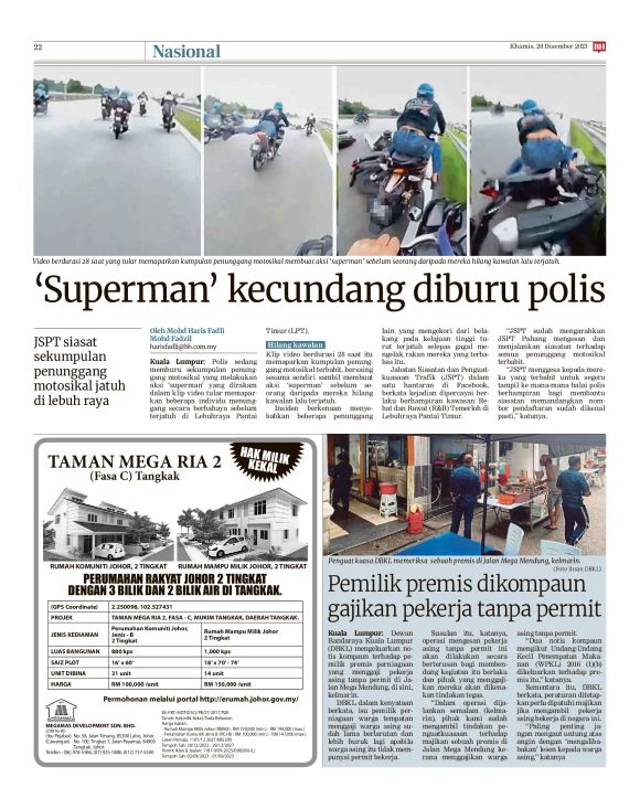 Berita Harian - 28/12/2023