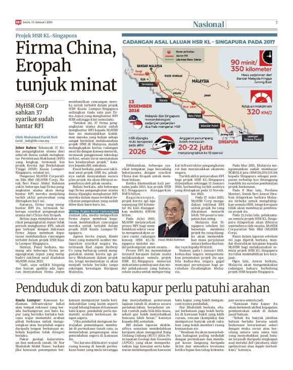 Berita Harian - 15/01/2024