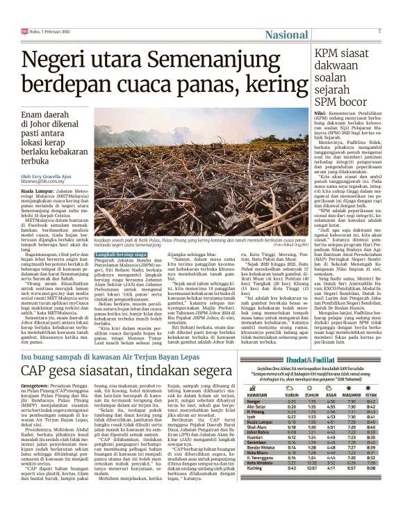 Berita Harian - 07/02/2024