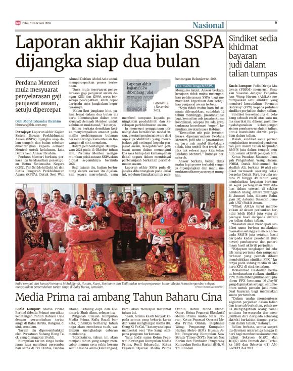 Berita Harian - 07/02/2024