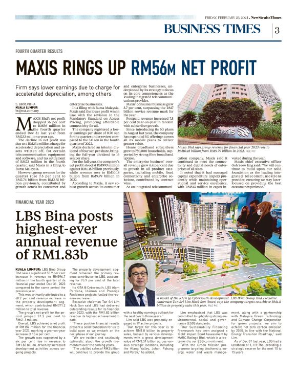 New Straits Times - 23/02/2024